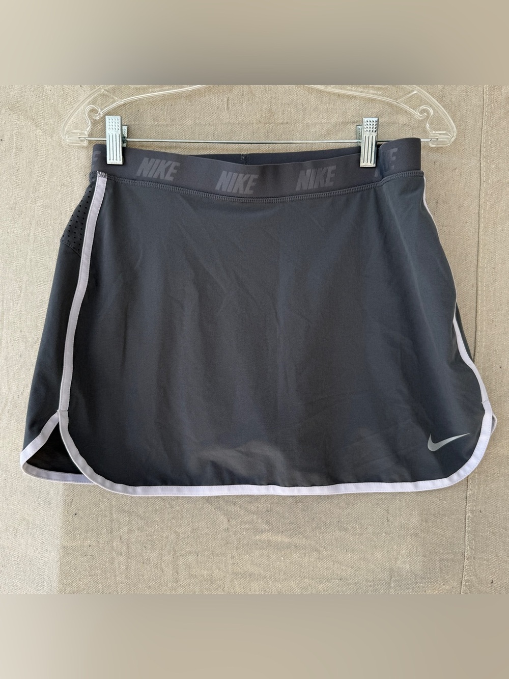 Nike Size Small Gray Golf Dri-Fit Athletic Tennis Skirt